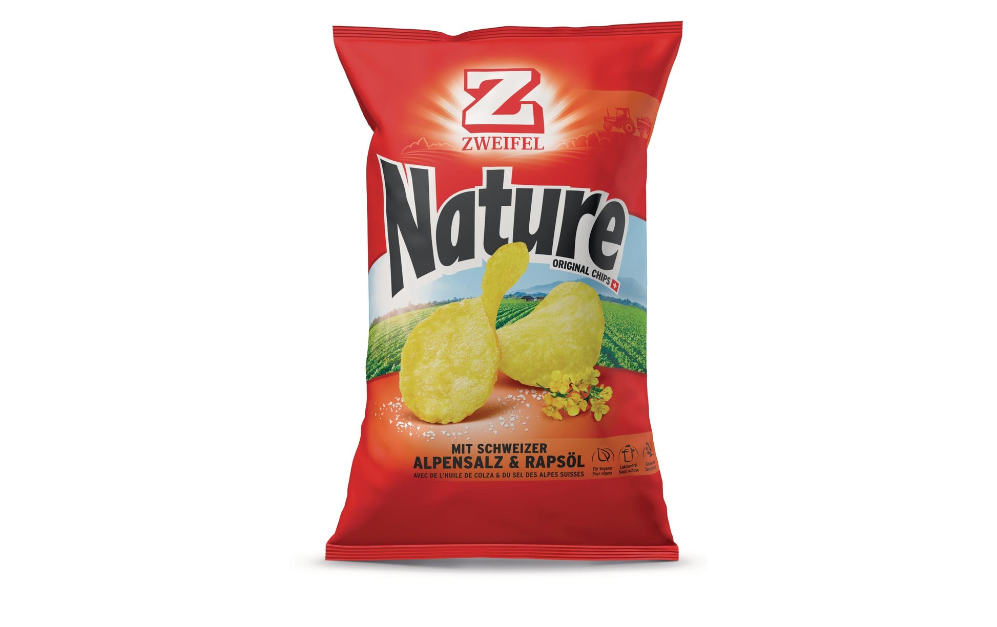 Zweifel Chips – Nature, vegan, glutenfrei, 175 g