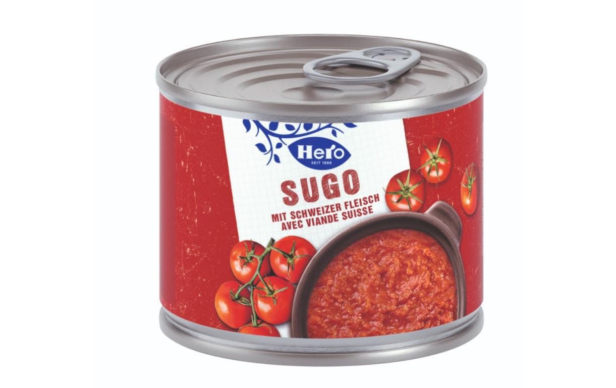 Hero Tomatensauce mit Rind- und Schweinefleisch – 210 g