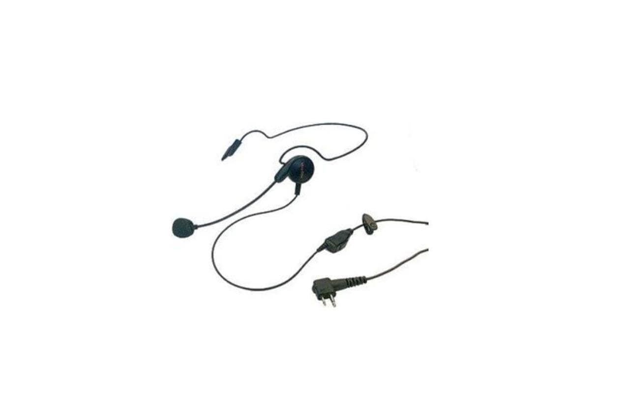 Motorola Headset – Nackenbügel, Lippenmikrofon, In-Line PTT, Schwarz