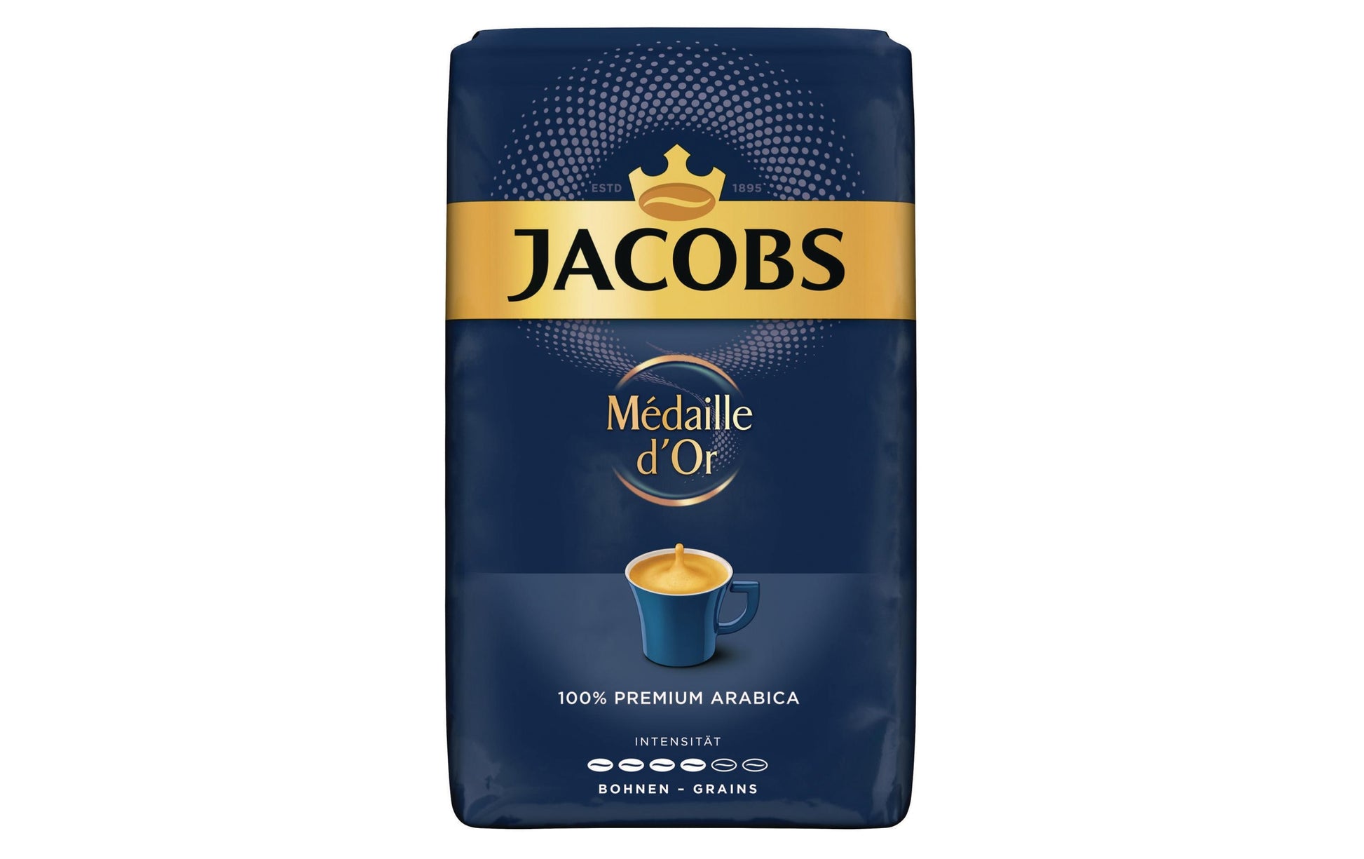 Jacobs Médaille d'Or – Kaffeebohnen – Café Crème, mittel, 500 g