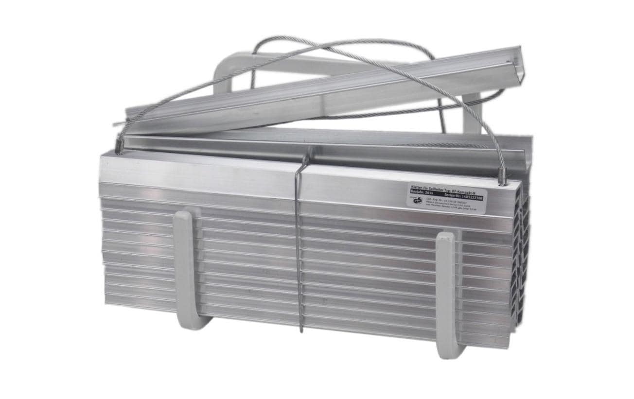 Mentrex AG Mentrex KF-A – Rettungsleiter, ausklappbar, 12 m – silber