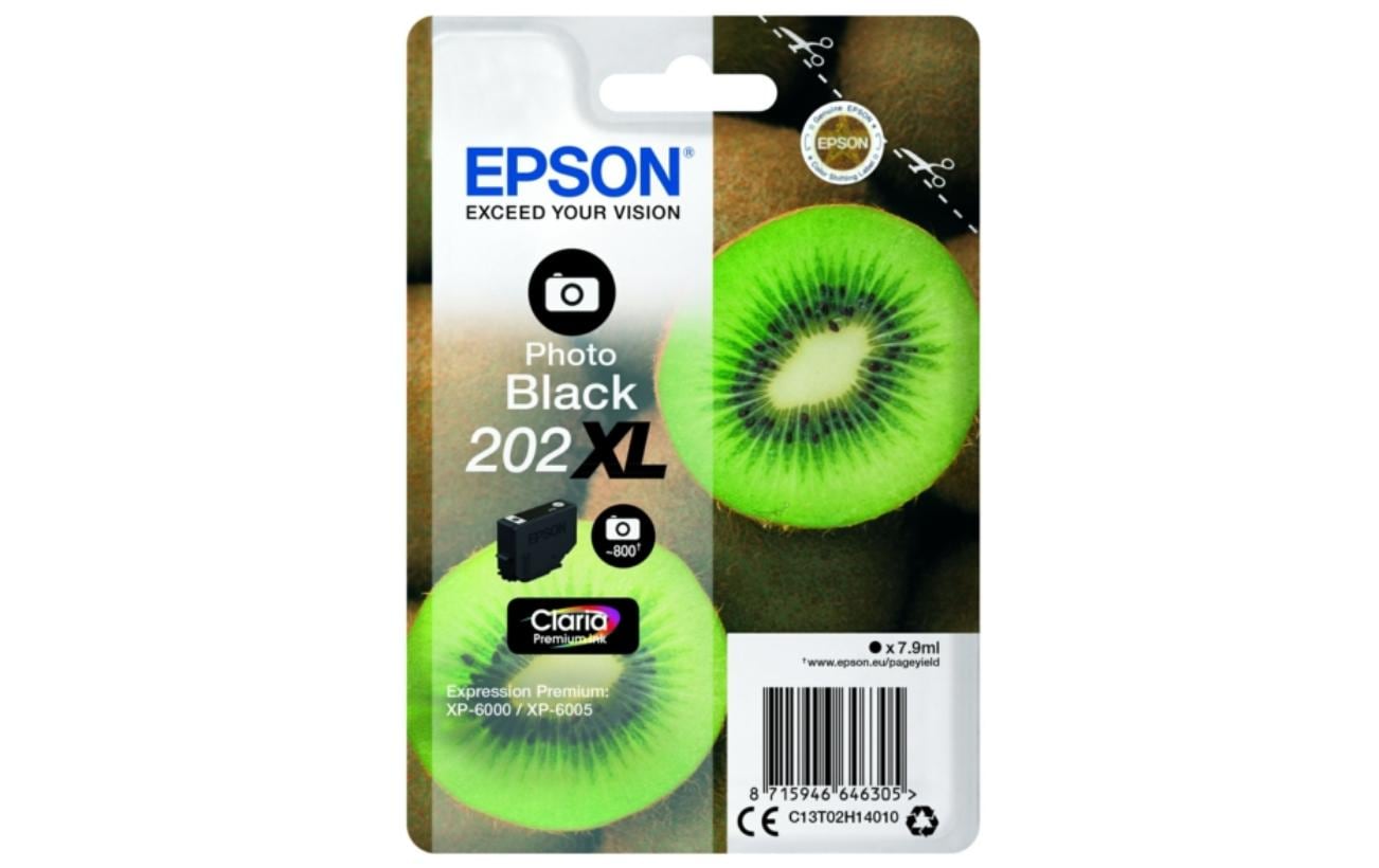 Epson Tintenpatrone 202XL, schwarz, 7,9 ml – für Tintenstrahldrucker/Multifunktionsgeräte