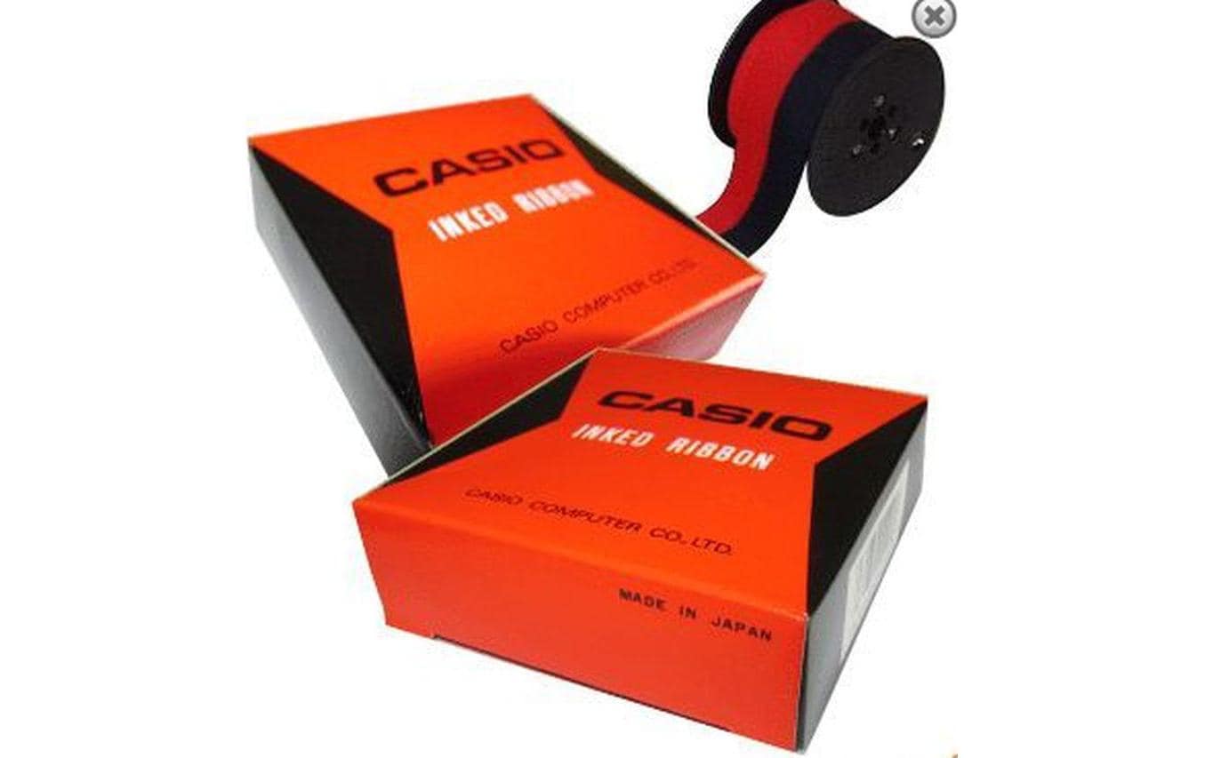 Casio Farbband RB-02 – Schwarz/Rot – für Casio DR-Modelle