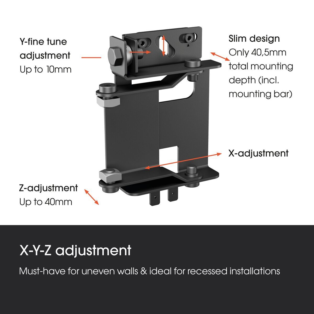 Vogel's CLED 6X6 – Deckenhalterung, fix, für 27", bis 675 kg, schwarz