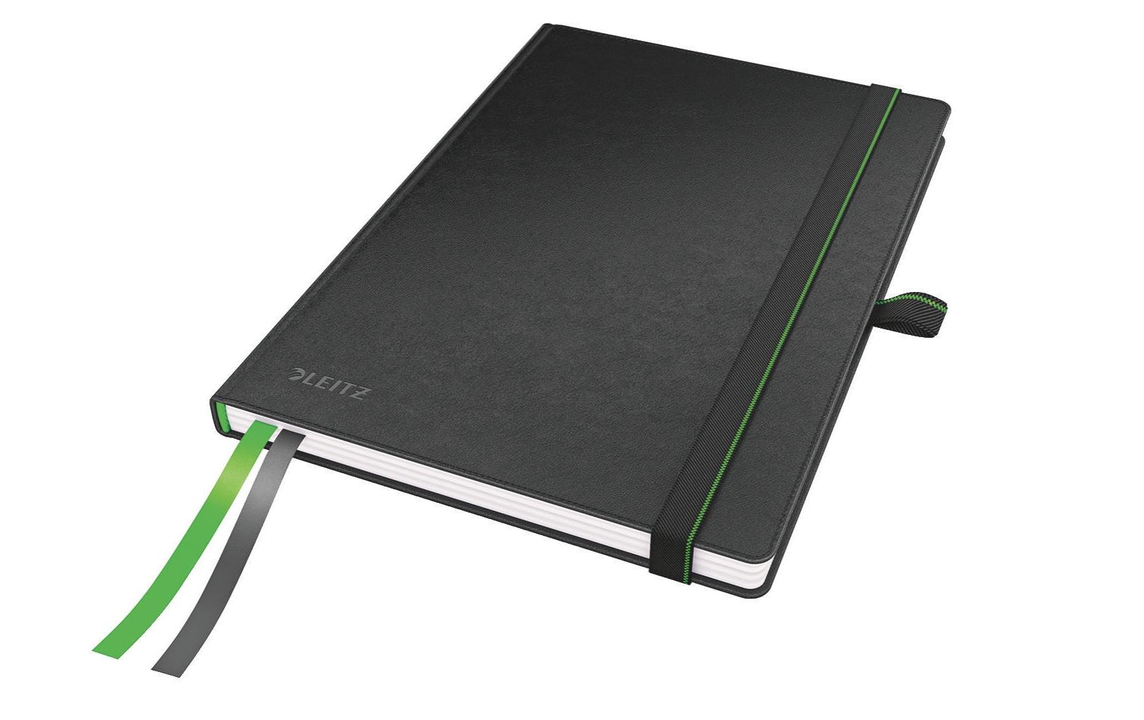 Leitz Notizbuch – A5 – liniert – 80 Seiten – 100 g/m² – Hardcover, schwarz, FSC