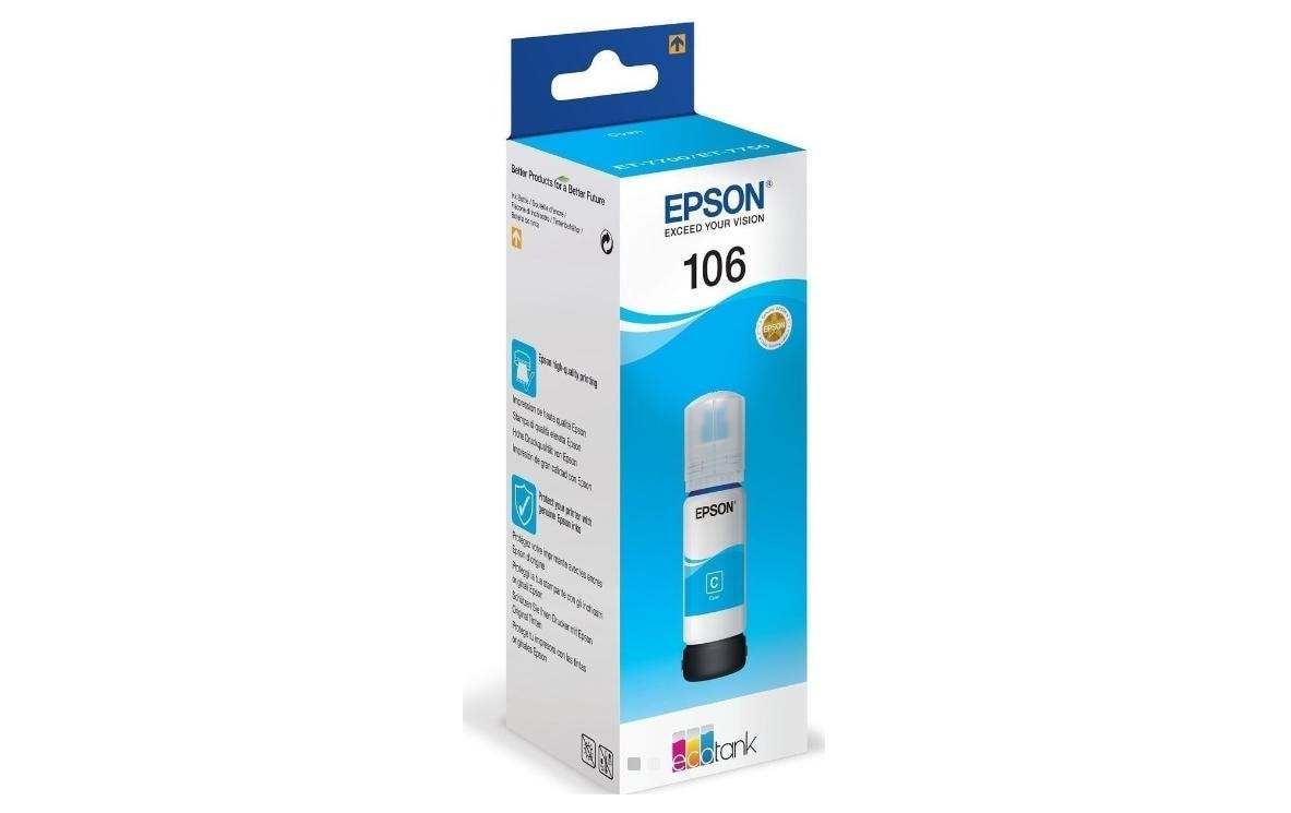 Epson Tintenpatrone 106, cyan, kompatibel – für Inkjetdrucker/Multifunktionsgeräte