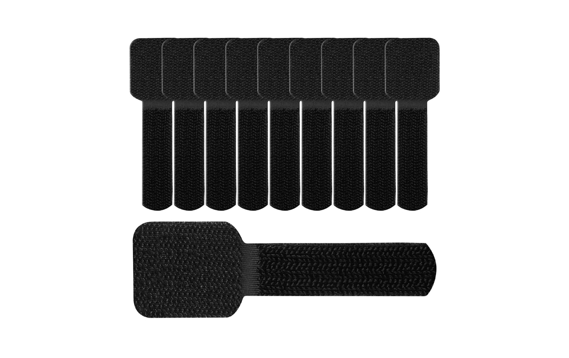 Label-the-cable WALL STRAP – Klettkabelhalter, 30 mm × 0,09 m, Schwarz, 10 Stück