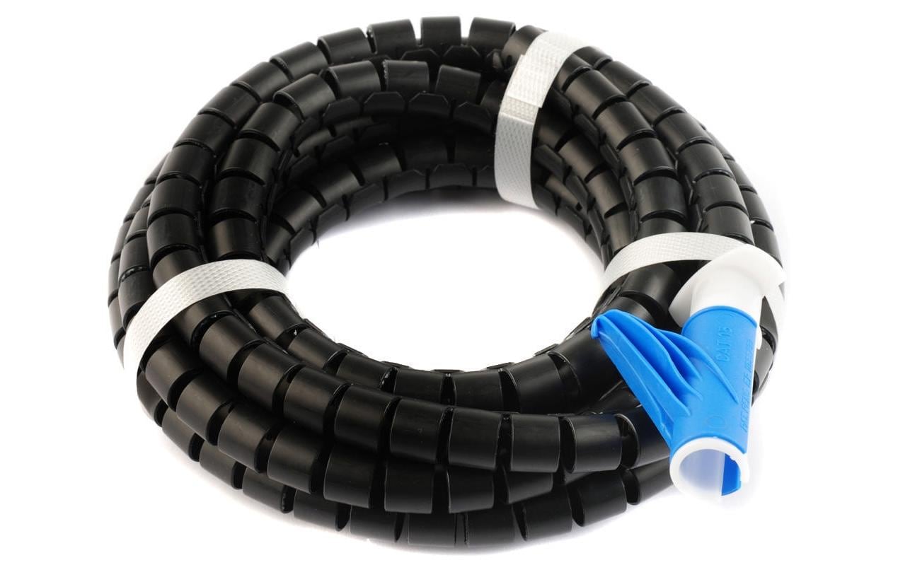 Plica Kabelschlauch – Ø 25 mm – 20 m – Polypropylen – Schwarz, mit Einführhilfe