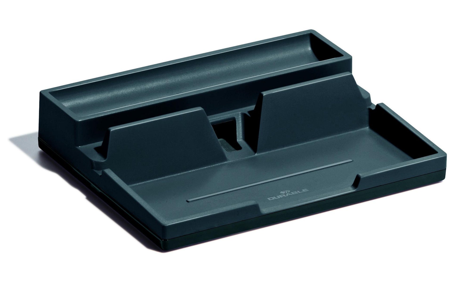 Durable Varicolor Ablageschale – grau, Kunststoff, B 190 × H 50 × T 240 mm
