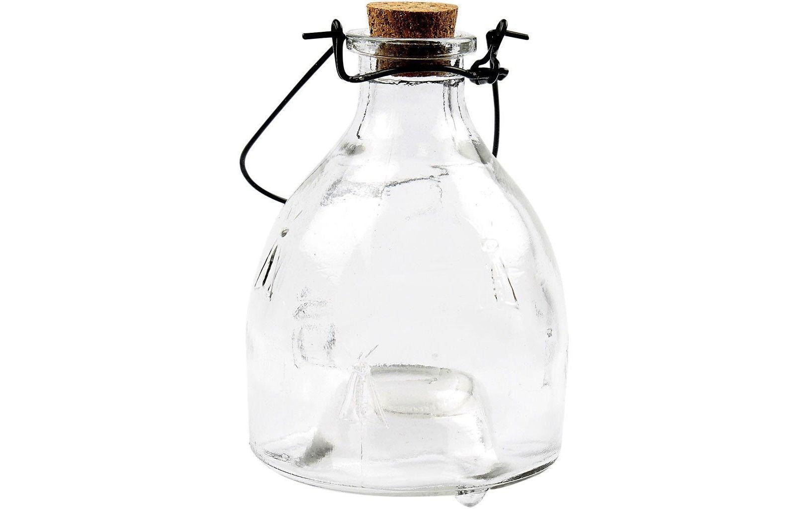Creativ Company Insektenfalle – 8,5 × 13 cm – transparent – Glas – für Wespen