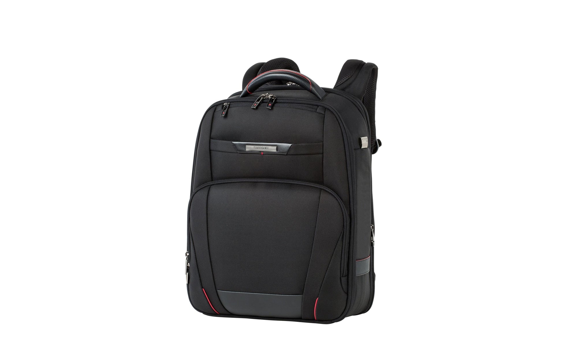Samsonite Pro-DLX 5 Notebook-Rucksack – 21/26 l, RFID-Fach, Aufsteckfunktion, Nylon, Schwarz