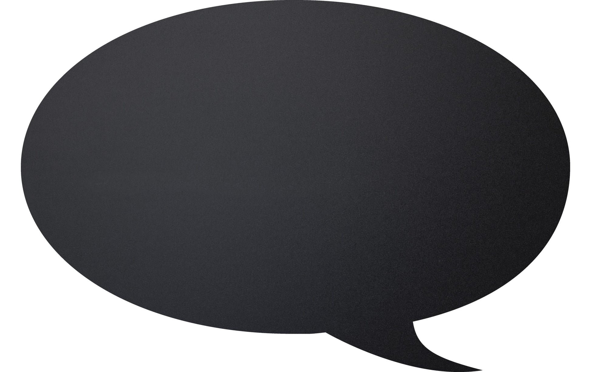Securit Silhouette-Kreidetafel Sprechblase – 53 × 30 mm – Kunststoff, schwarz – beidseitig, für Kreidemarker
