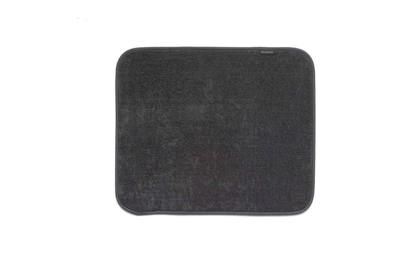 Brabantia Abtropfmatte 47 × 40 × 1 cm, Mikrofaser, Dunkelgrau