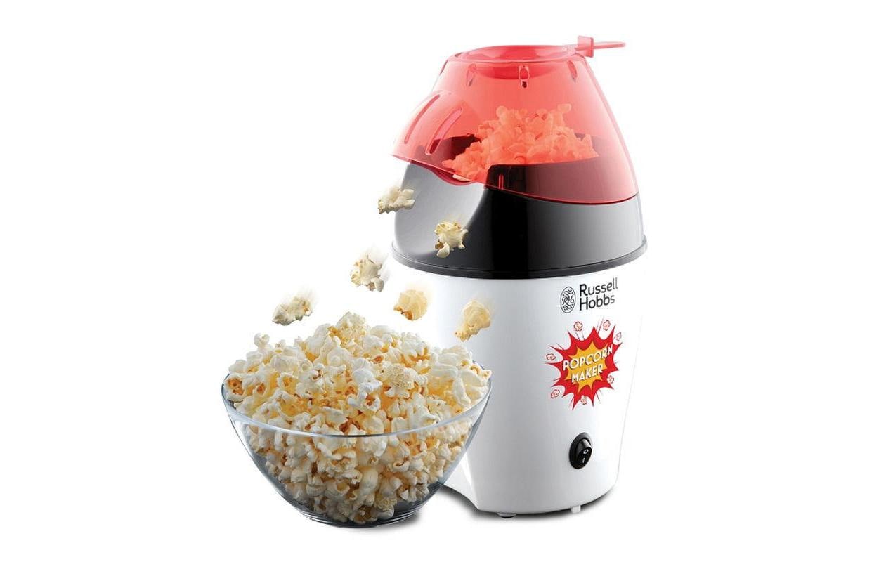 Russell Hobbs Popcornmaschine Fiesta – 1200 W, Heissluft – Schwarz/Rot/Weiss