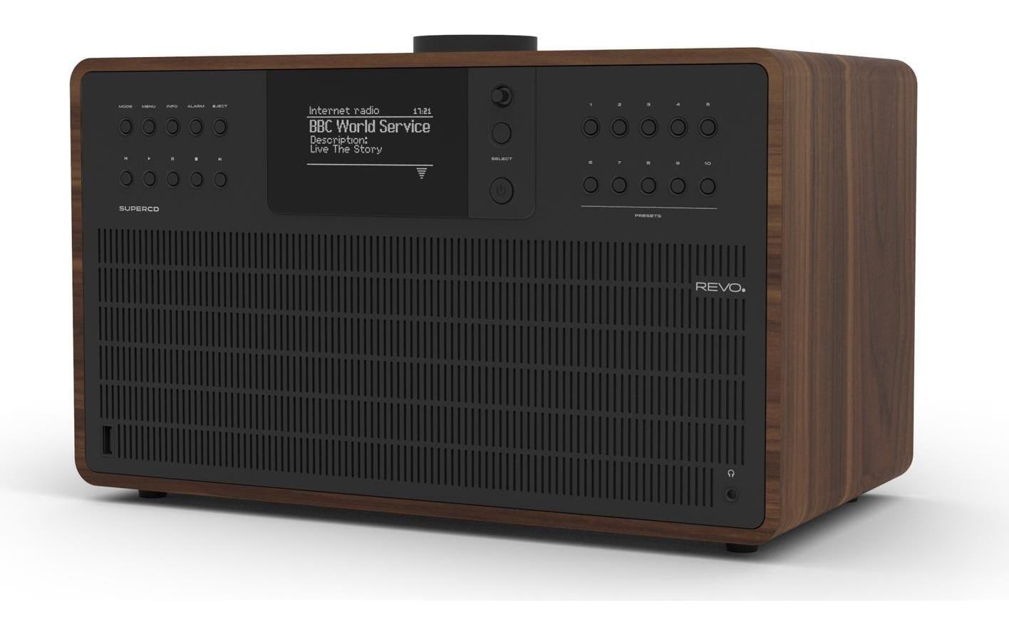 Revo SuperCD – Tischradio – UKW, Bluetooth, Spotify – Braun