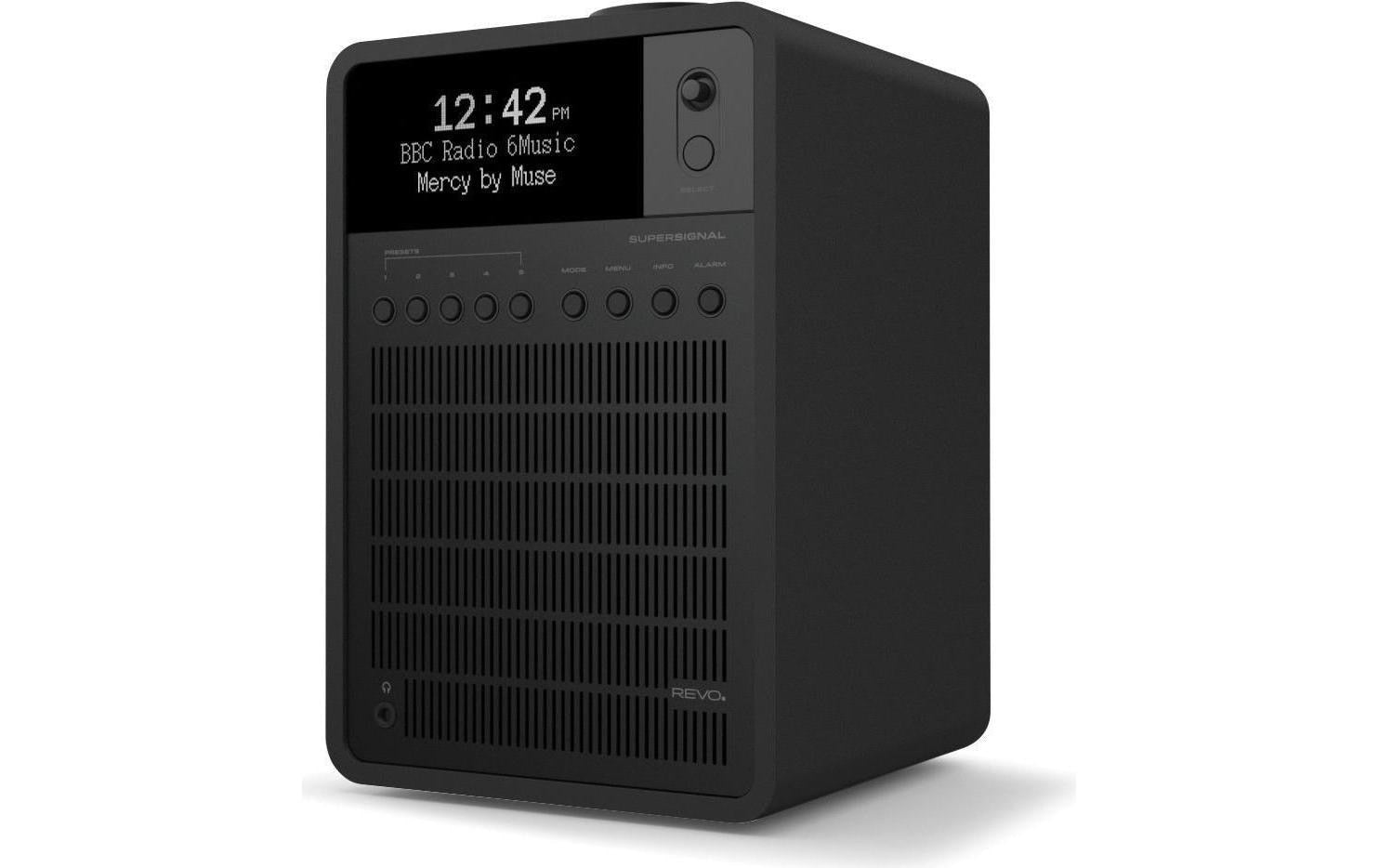 Revo SuperSignal – DAB-/Internetradio – DAB+, UKW, Bluetooth, WLAN, DLNA, UPnP – Schwarz