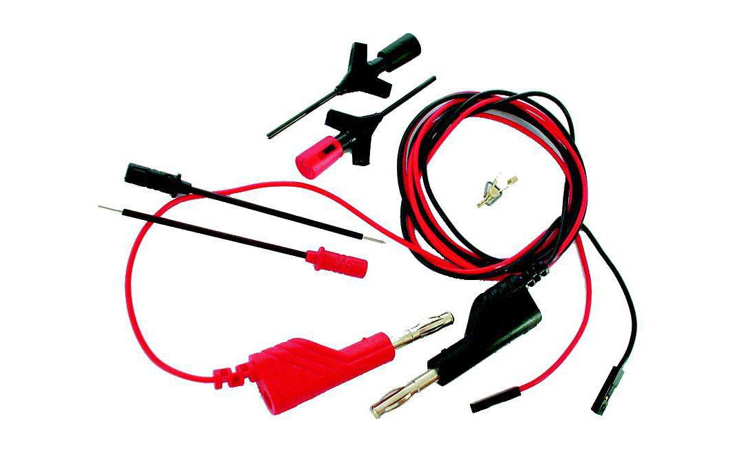 Velleman HMSET1 – Mikro-Prüfspitzen-Set – 1 000 mm, Bananenstecker, für SMD (0,64 mm, IEC-1010)