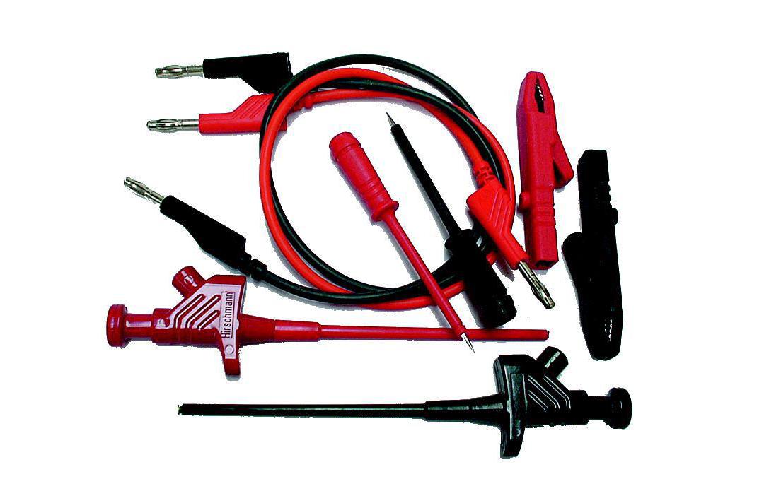 Velleman HMSET2 – Prüfspitzen-Set – 2× Messleitungen 1 m, Bananenstecker, Schwarz/Rot