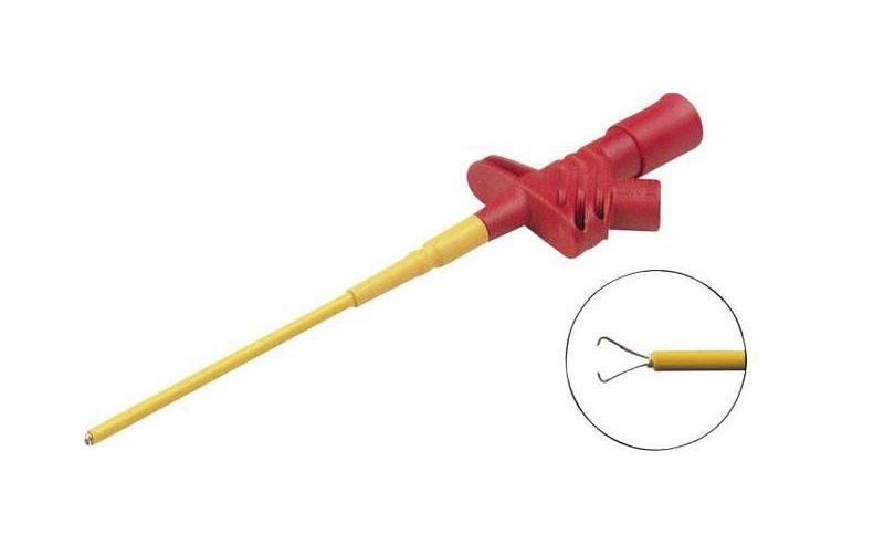 Velleman HM6410S Klemmprüfspitze – Rot, 4 mm Buchse