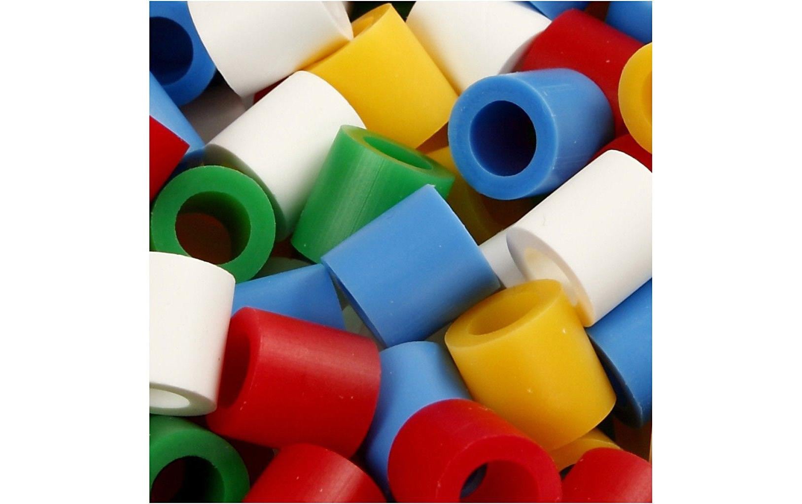 Creativ Company Bügelperlen Jumbo, Mehrfarbig, 10 × 10 mm, Loch Ø 5,5 mm