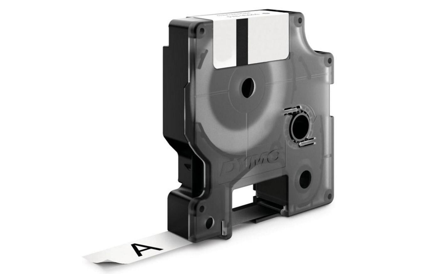DYMO Schriftband – 6 mm × 7 m, weiss, schwarz – für LabelManager, LabelWriter 450 DUO – D1-TAPE