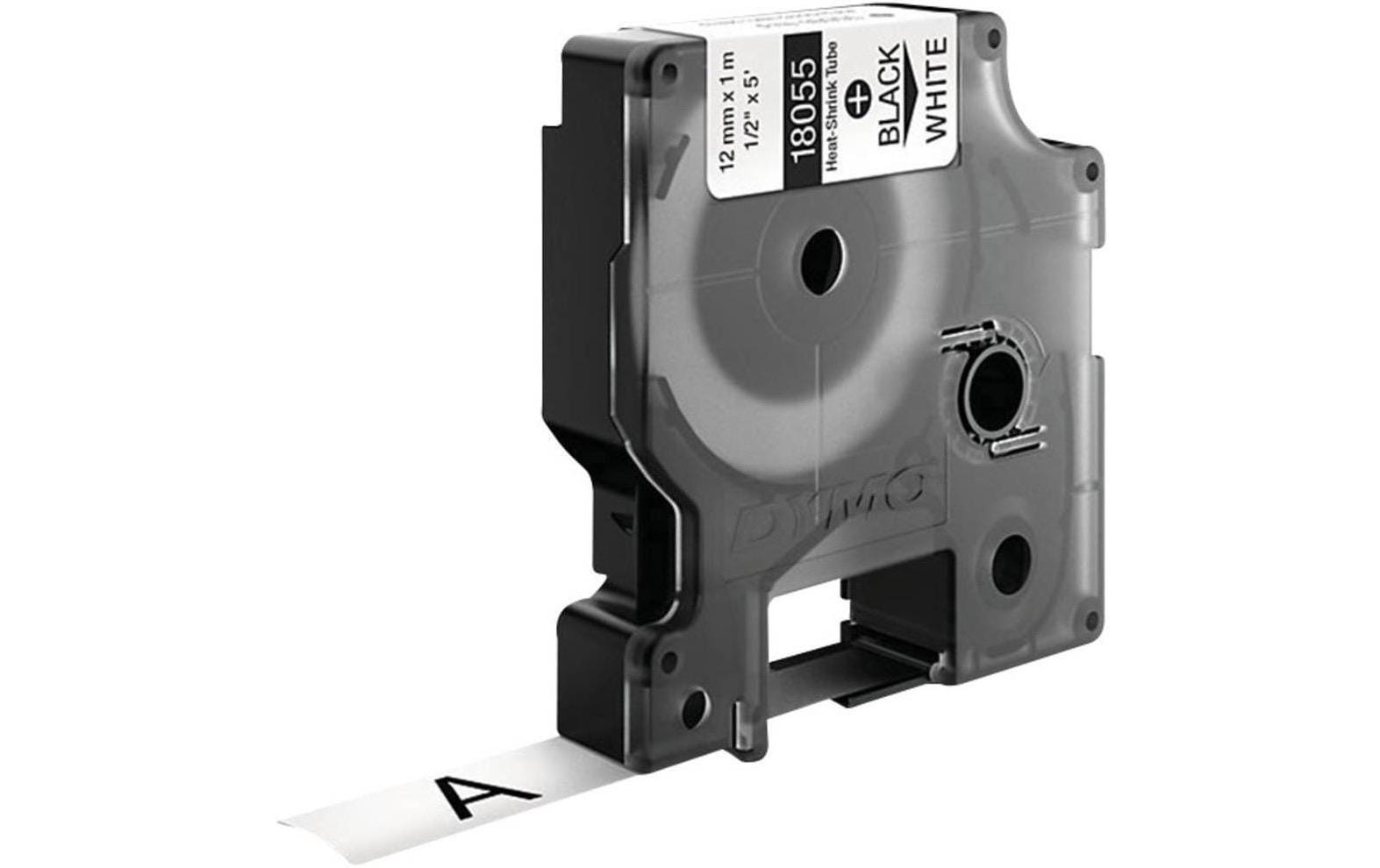 DYMO Schriftband – 12 mm × 1,5 m, weiss, schwarz – für DYMO Rhino: 3000, 4200, 5000 und weitere