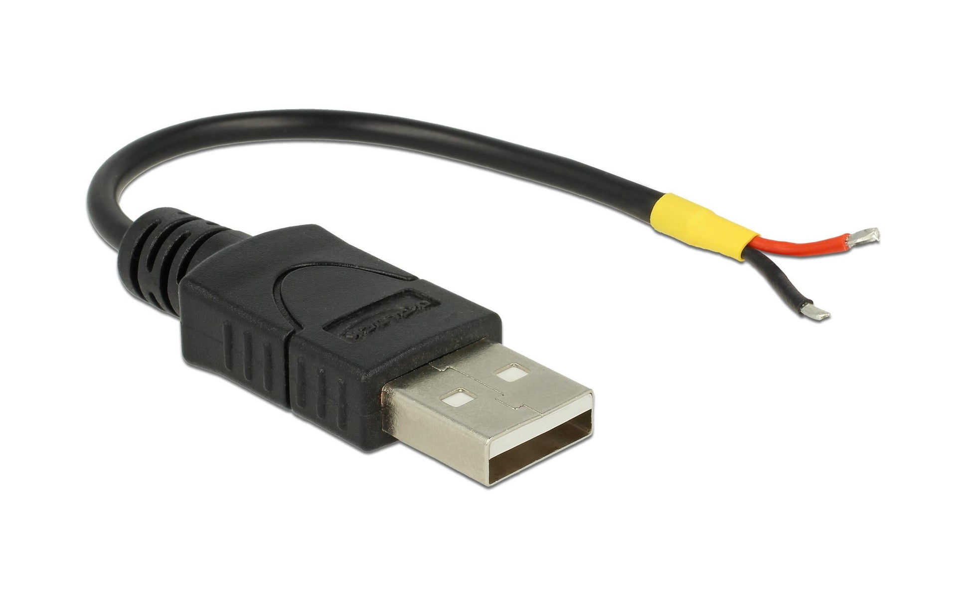 DeLOCK USB-A auf offene Litzen Kabel – USB 2.0 (480 Mbit/s) – 0,1 m – Stromkabel – für Raspberry Pi