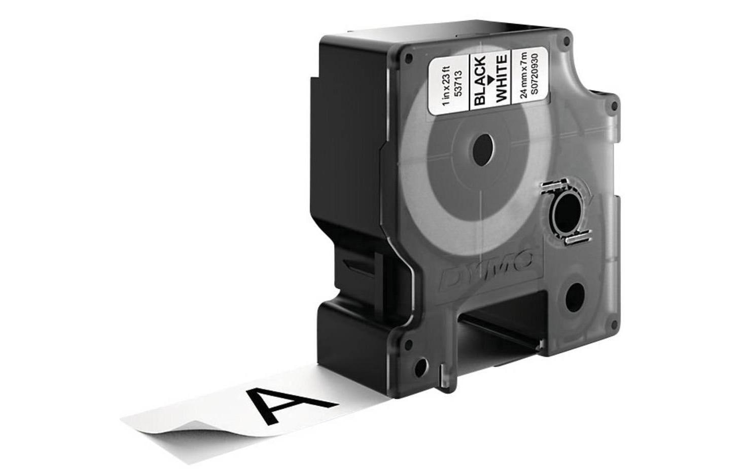 DYMO Schriftband – 24 mm × 7 m, weiss, schwarz – D1-TAPE
