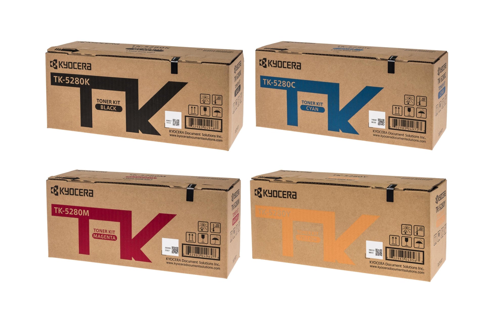 Kyocera – Toner-Multipack TK-5280 – BK/C/M/Y, 13000 Seiten – für Kyocera ECOSYS P6235cdn/M6235cidn/M6635cidn