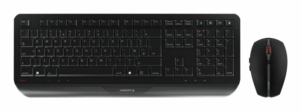 CHERRY Gentix Desktop – Tastatur, kabellos (2,4 GHz), UK-Layout (EN) – für Windows