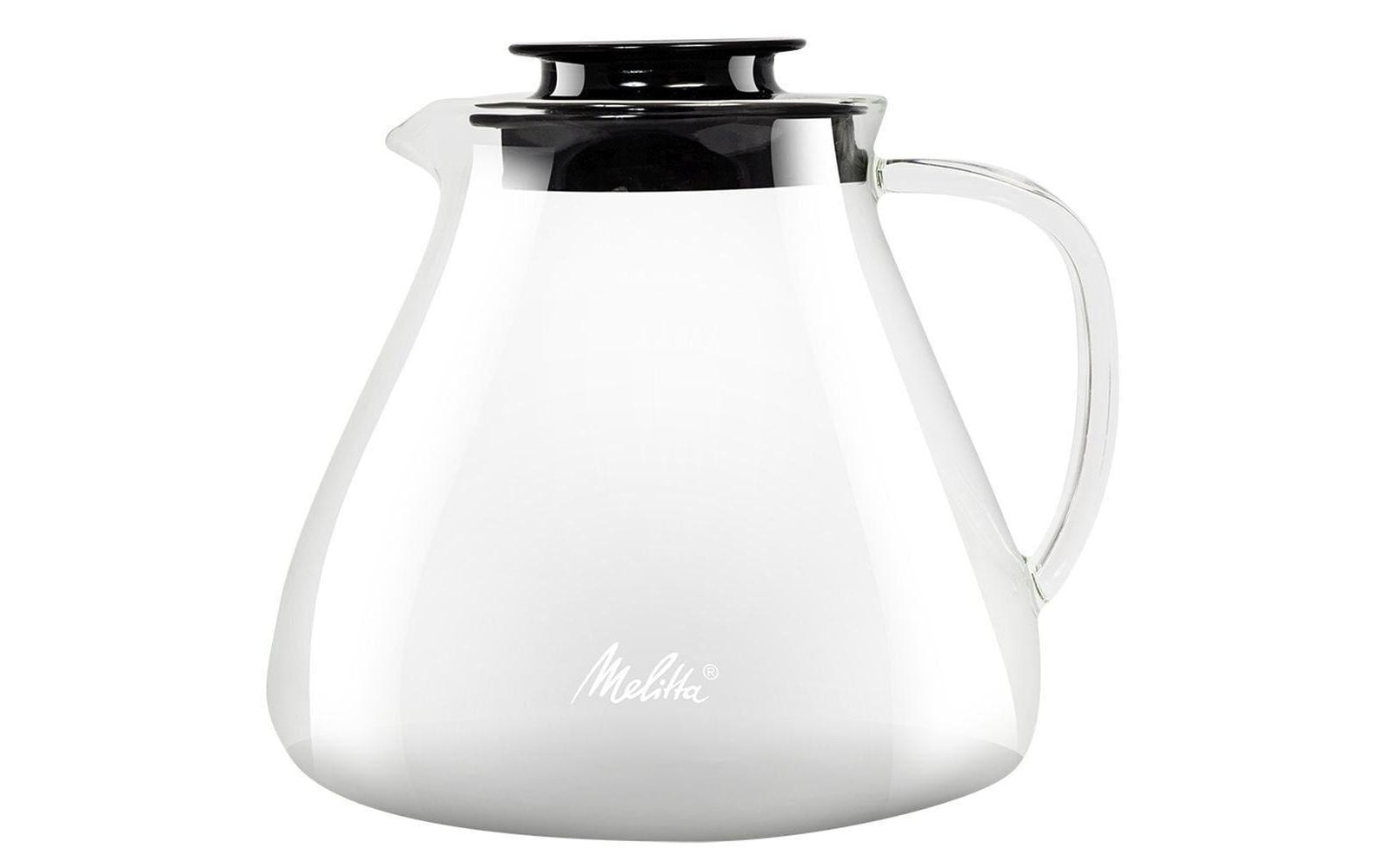 Melitta Glaskanne – 1 l, für Kaffeefilterhalter, Borosilikatglas, Schwarz