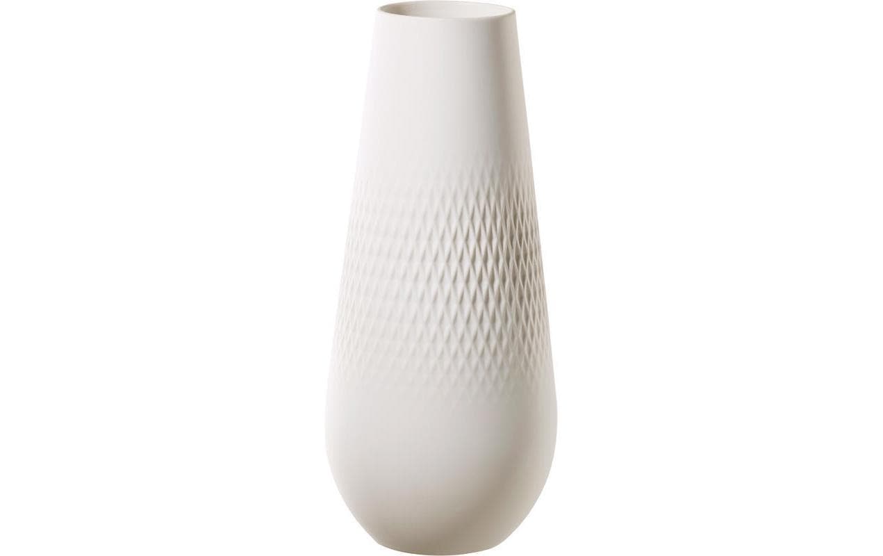 Villeroy & Boch Collier Vase – 11,5 × 26 × 11,5 cm – Porzellan, weiss