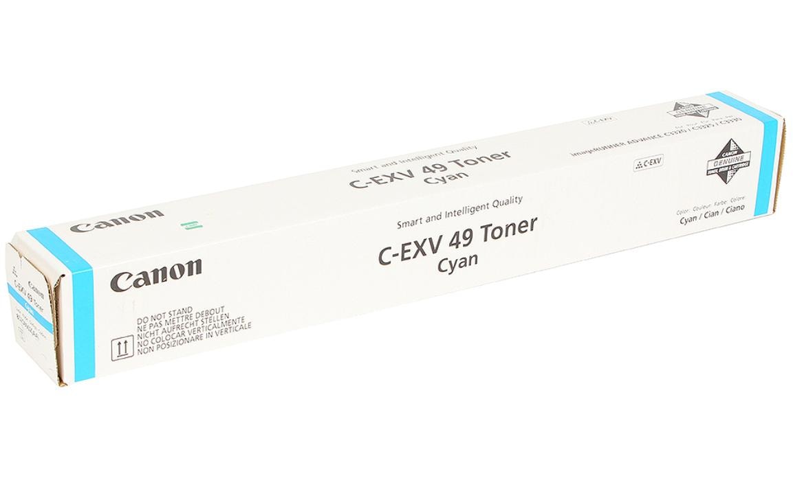 Canon Toner C-EXV49 – cyan, 19000 Seiten – für Farb-Laserdrucker/Multifunktionsgeräte