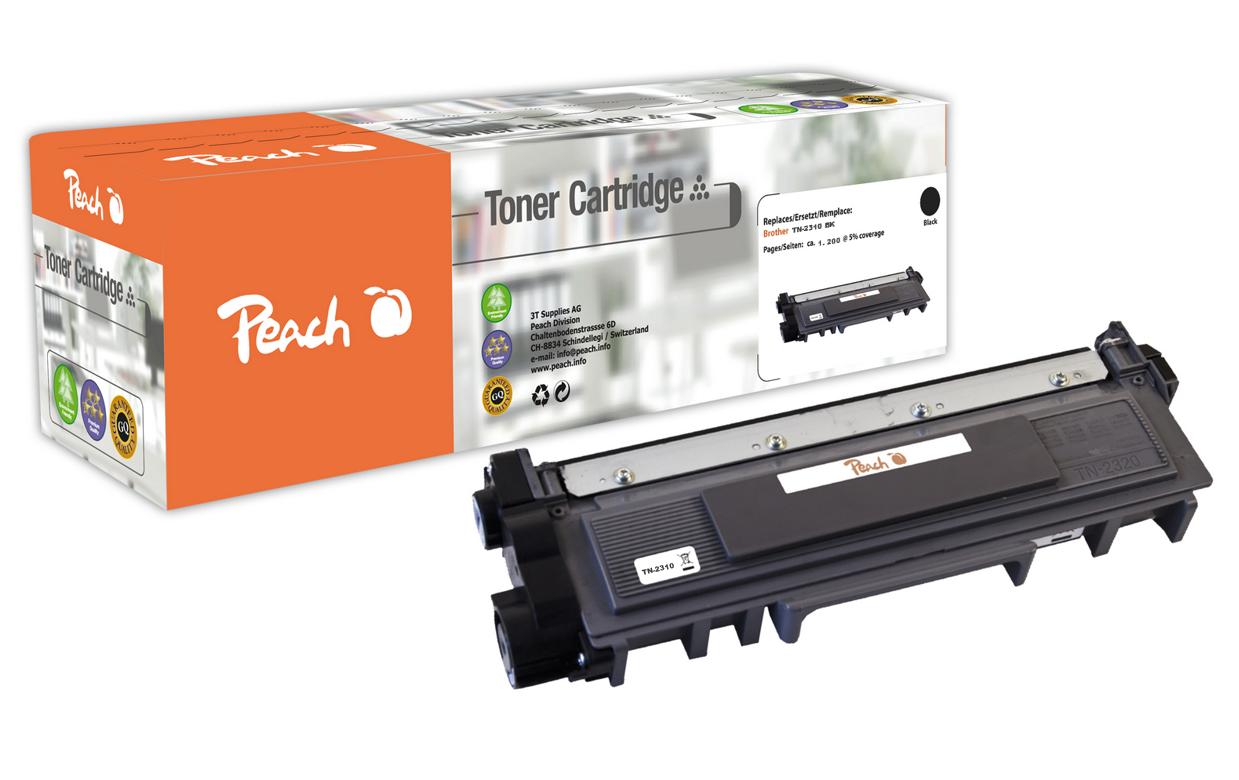 Peach TN-2310 Schwarz Toner – Kompatibel – 1'200 Seiten – für Brother DCPL 2500 D/DCPL 2520 DW/DCPL 2540 DN
