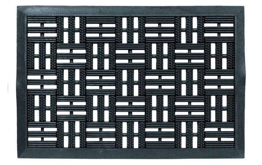 Puag Gummimatte – 40 × 60 × 1,4 cm – Gummi, Schwarz