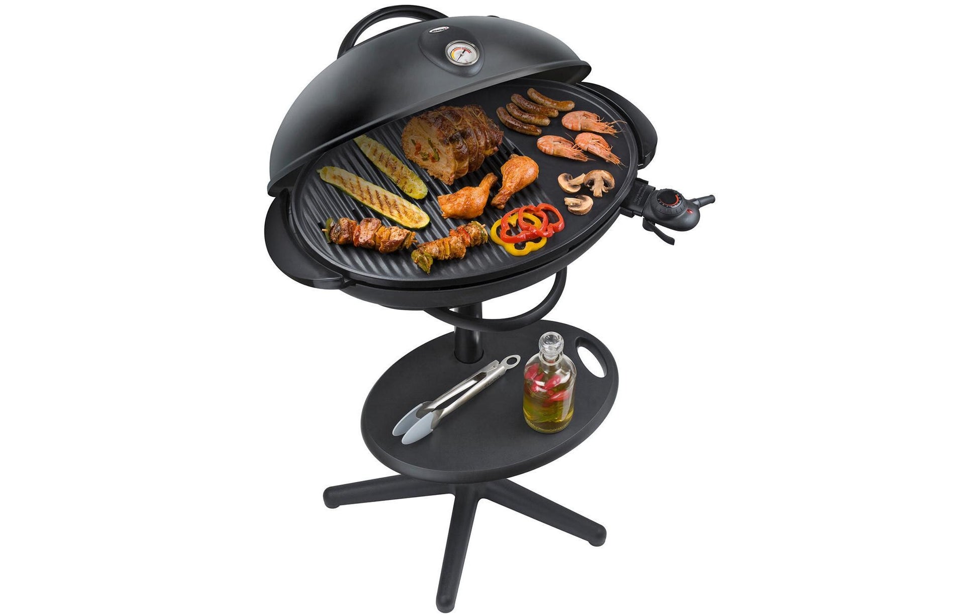 Steba Balkongrill VG 366 – 55×41 cm Grillfläche, 2'200 W, Thermostat – Schwarz