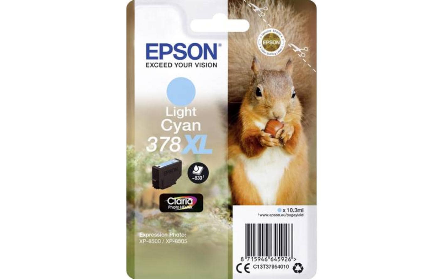 Epson Tintenpatrone 378XL, cyan – für Inkjetdrucker/Multifunktionsgeräte