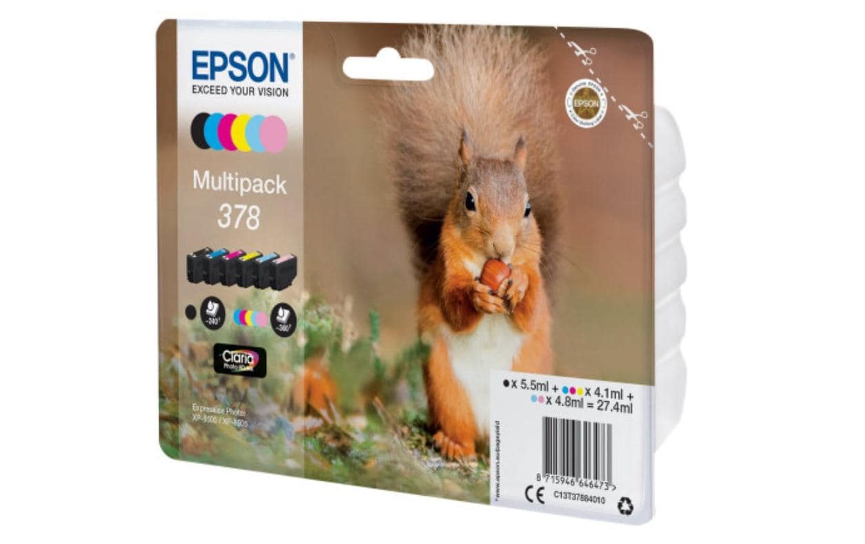Epson Tintenpatronen-Multipack 378, sortiert, 6er-Pack