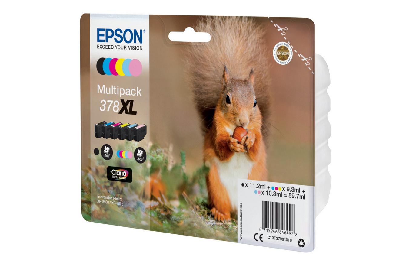 Epson Tintenpatronen-Multipack 378XL, 6er-Pack – für Inkjetdrucker und Multifunktionsgeräte