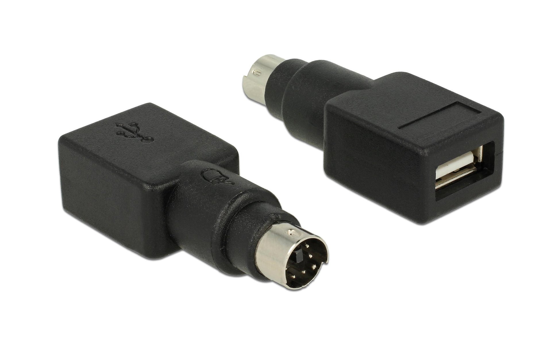 DeLOCK 65898 Adapter USB-A Buchse zu PS/2 Stecker – USB 2.0 (480 Mbit/s), für Maus/Tastatur