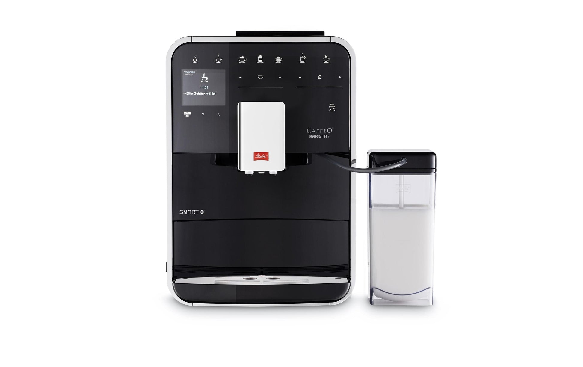 Melitta Barista Smart Kaffeevollautomat – 15 bar, 1,8 l, 270 g, 12 Tassen, Keramik-Mahlwerk, Schwarz