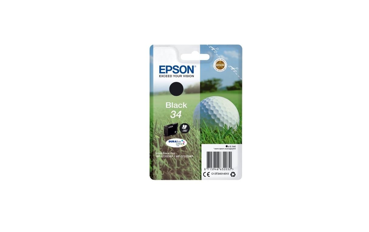 Epson Tintenpatrone 34, Schwarz, 350 Seiten
