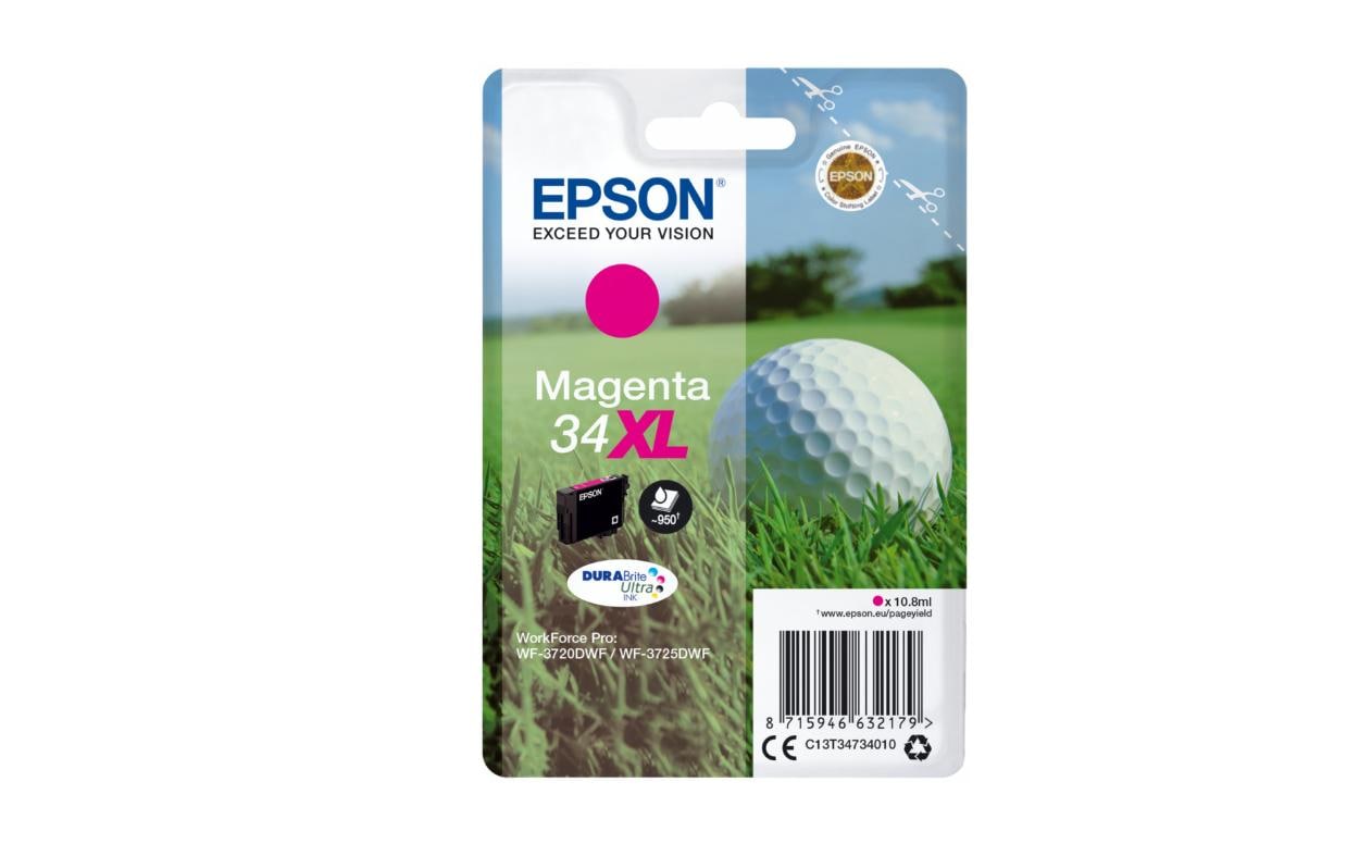 Epson Tintenpatrone 34XL, Magenta, 950 Seiten