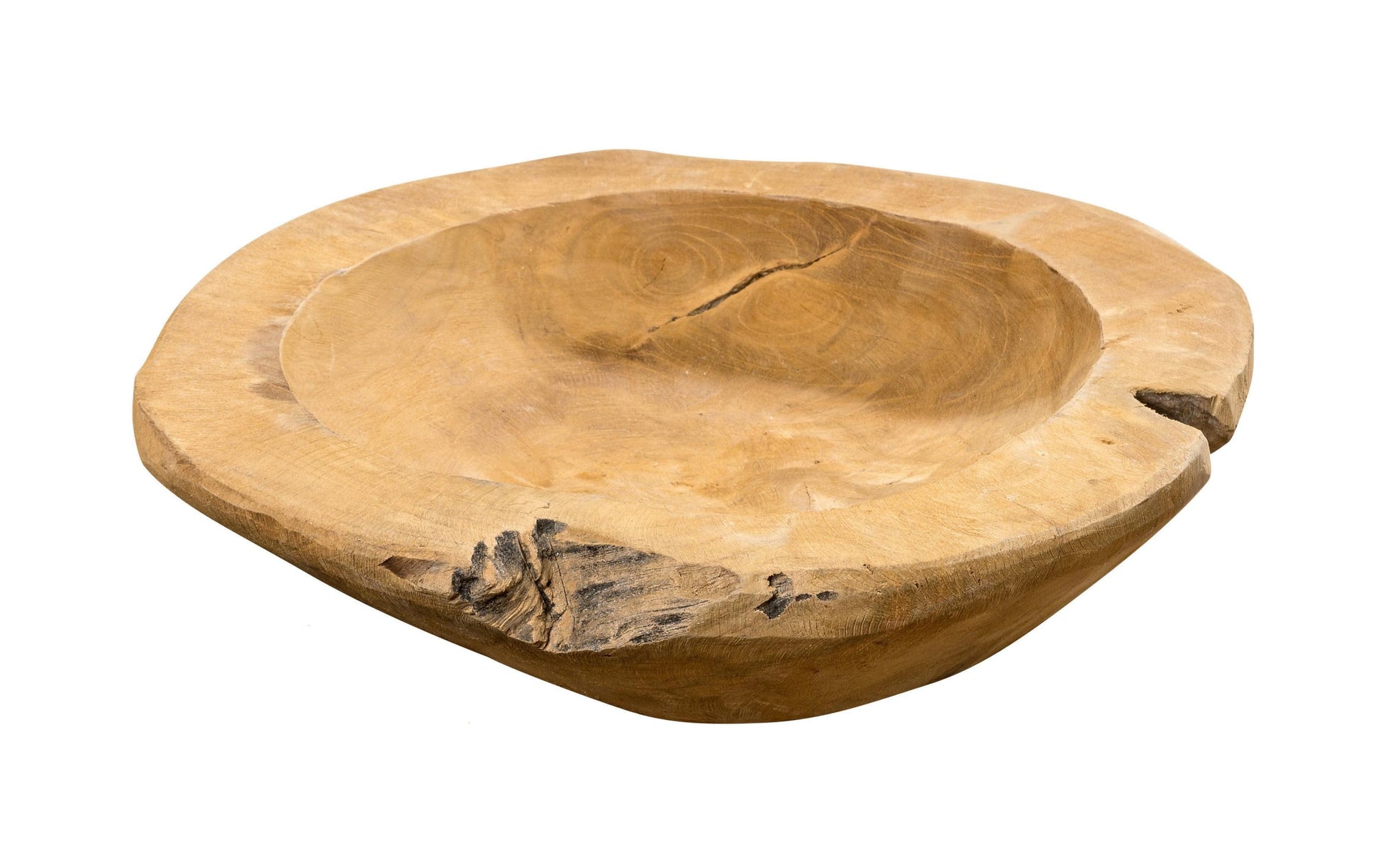Boltze Schale – Teakholz, Braun – Ø 30 cm