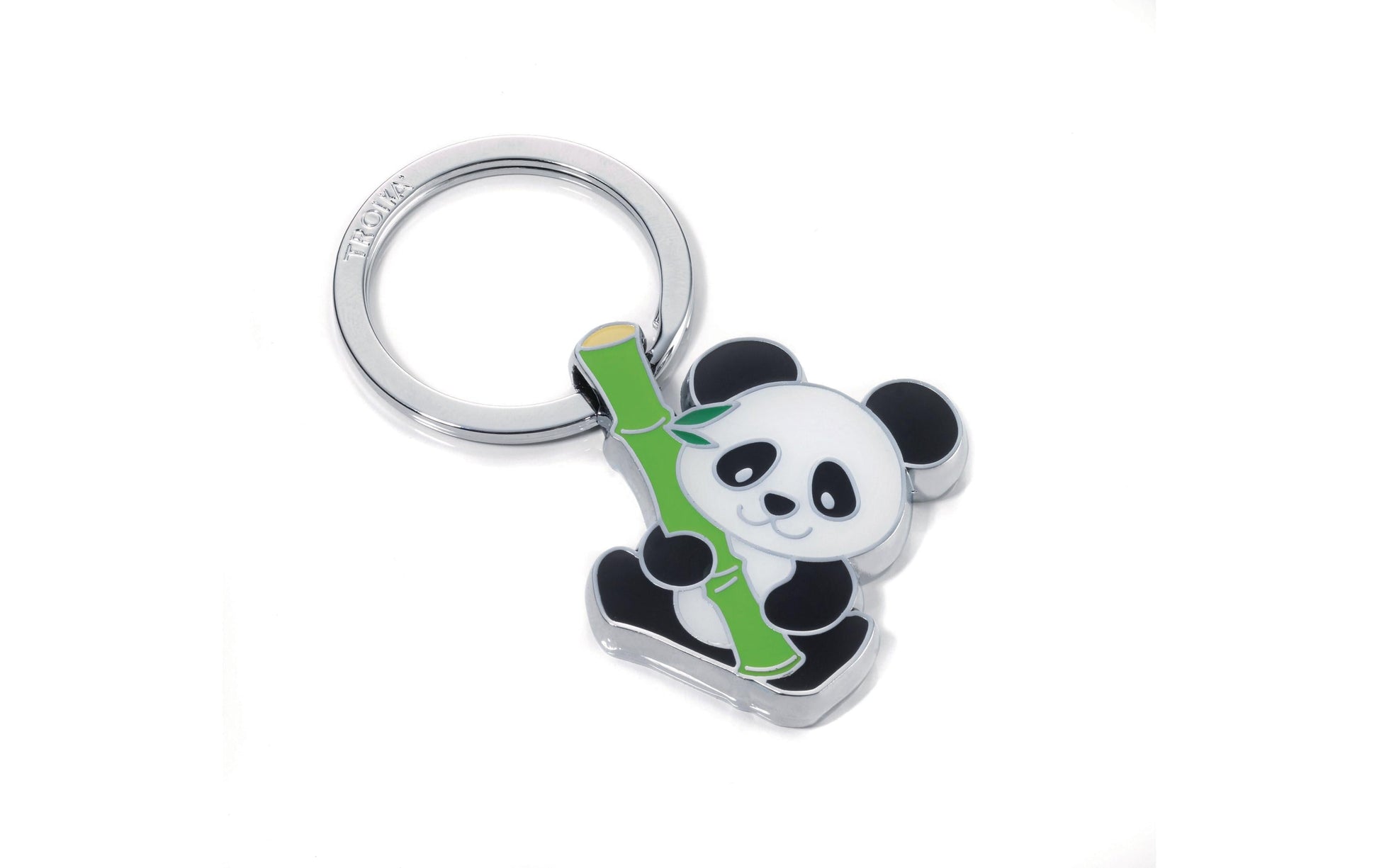 TROIKA Schlüsselanhänger Bamboo Panda – Mehrfarbig, 63 × 6 mm