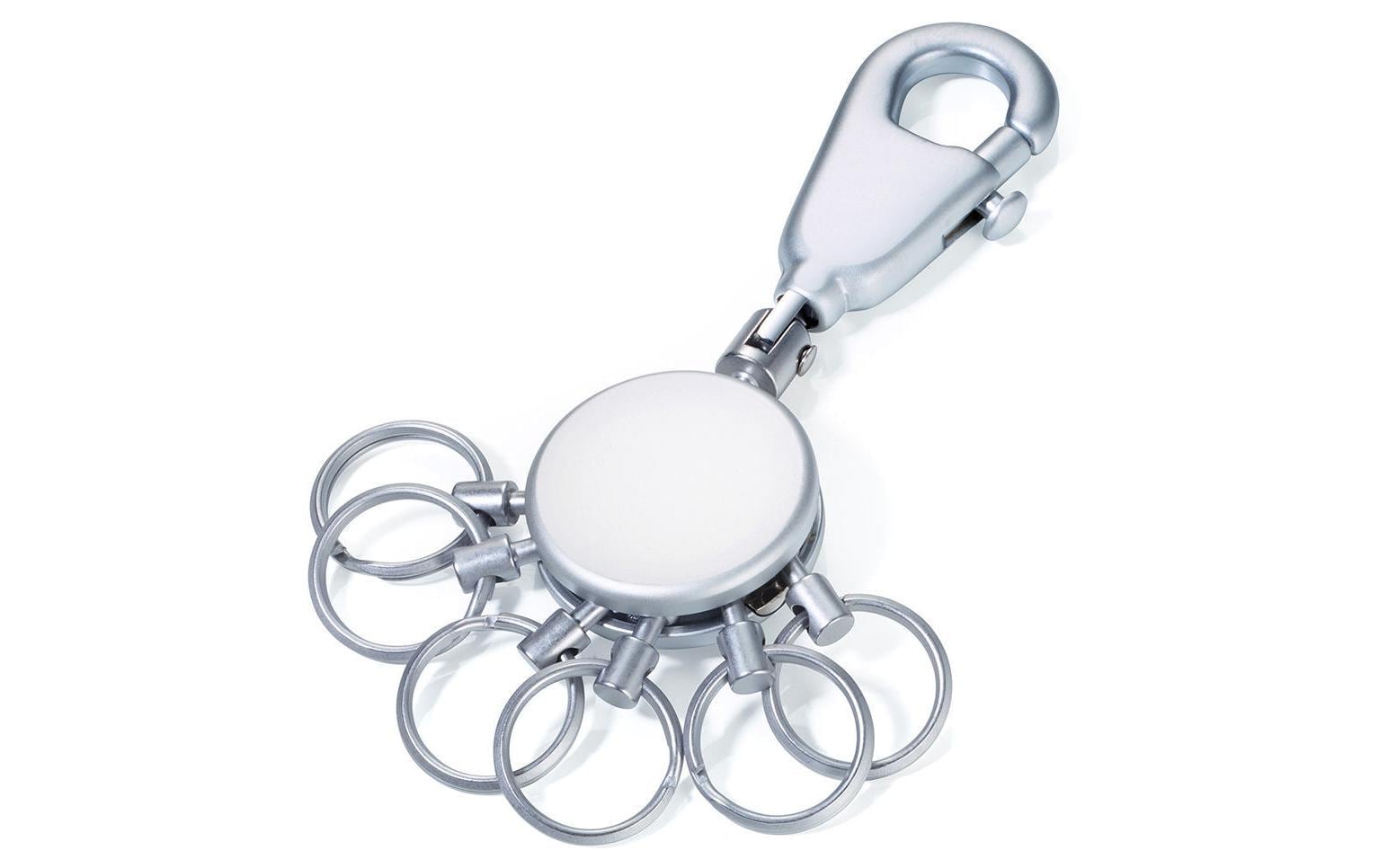 TROIKA Schlüsselanhänger Patent – Metall, Silber, Ø 13 mm
