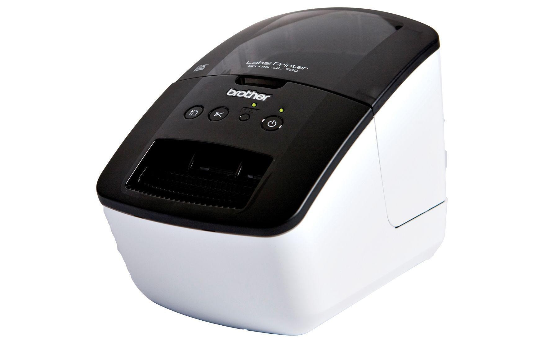 Brother P-touch QL-700 – Etikettendrucker, Thermodirekt, USB, 300 × 600 dpi, 150 mm/s, für DK-Rollen bis 62 mm