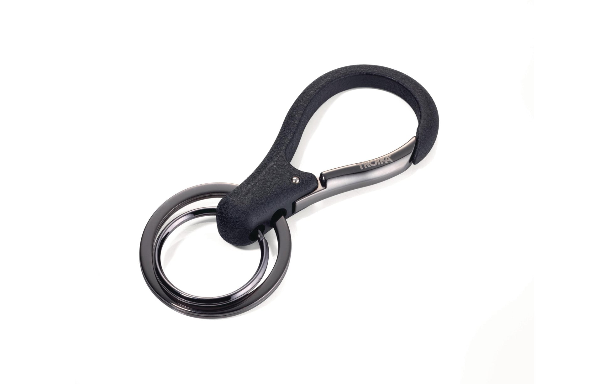 TROIKA Schlüsselanhänger 3 x KEY – Schwarz, 83 × 33 × 6 mm