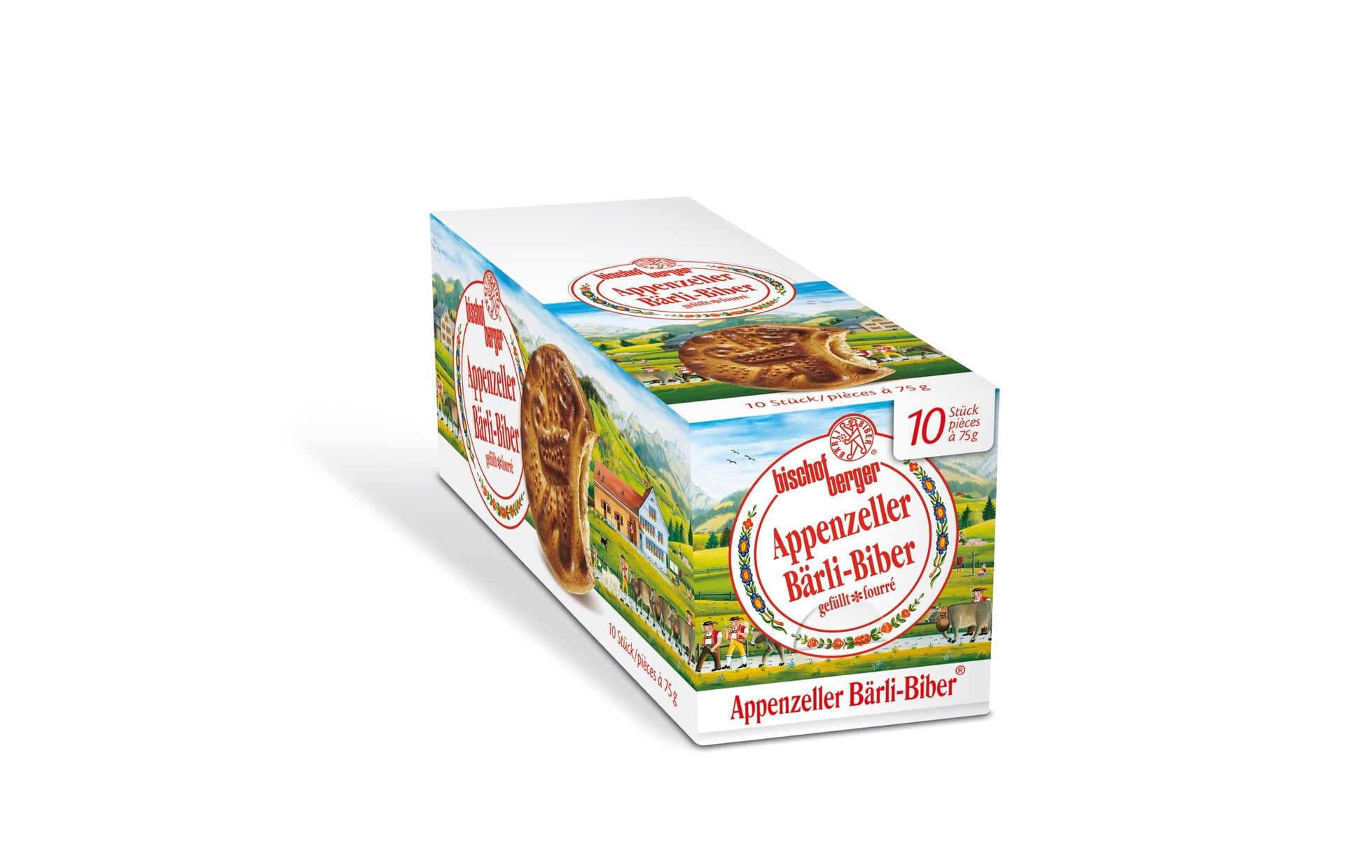 Bischofberger Appenzeller Bärli Biber – 10 × 75 g