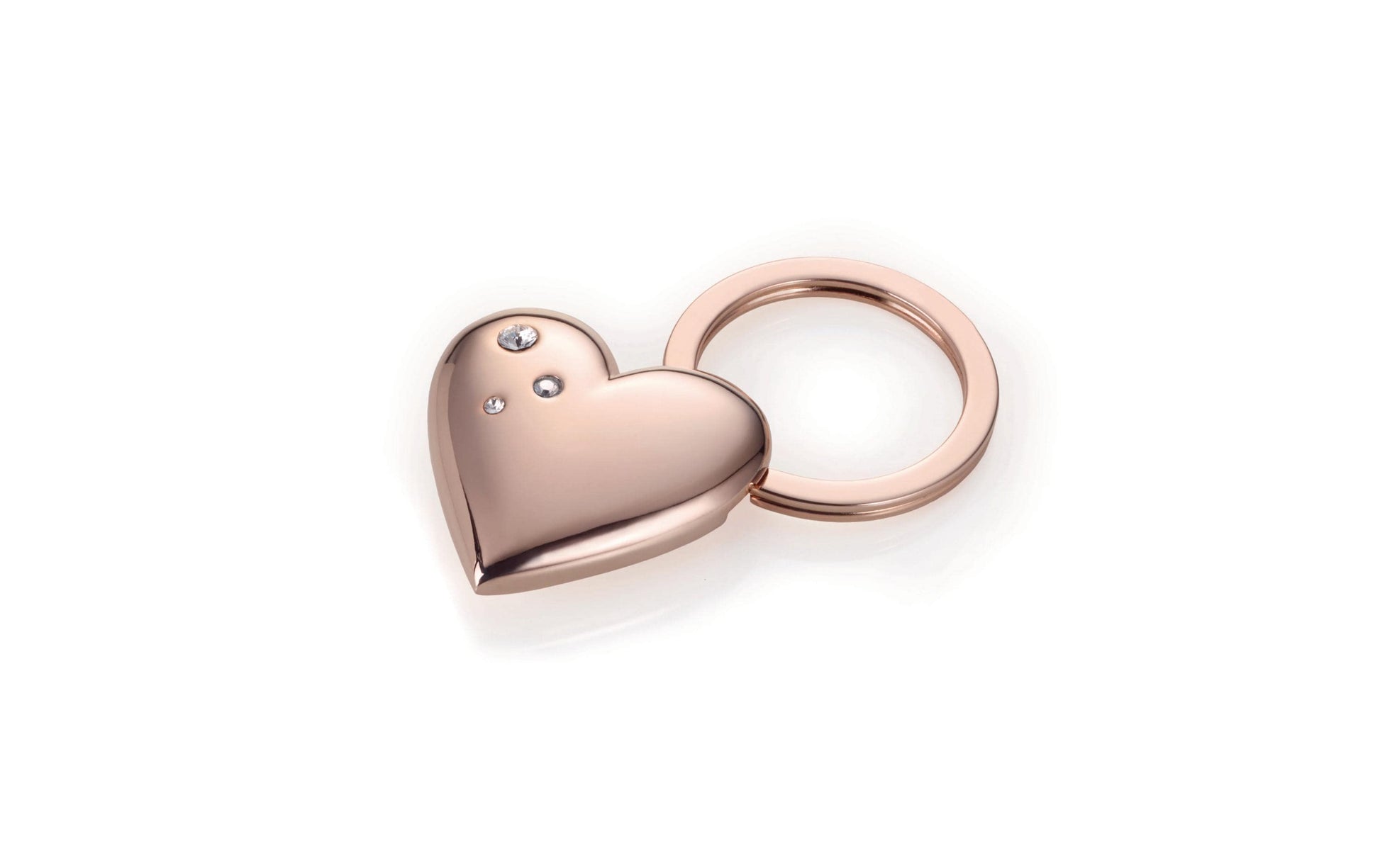 TROIKA Schlüsselanhänger Rosy – Roségoldfarben, 40 × 12 mm